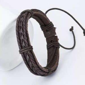 Leather Cross Bracelet​
